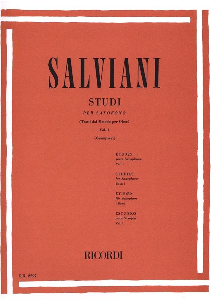 Studi Per Saxofono (Tratti Dal Metodo Per Oboe)